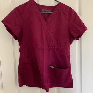 Maroon. Greys anatomy scrub set